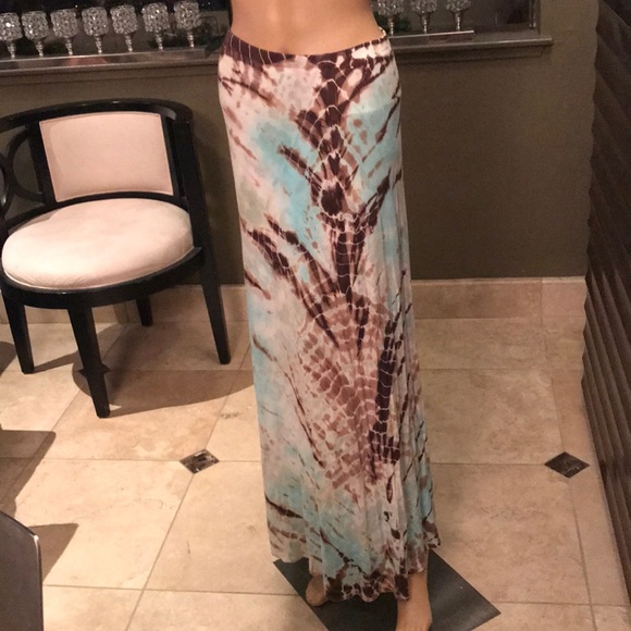 Tryst Dresses & Skirts - TRYST LONG TIE-DYE SKIRT SZ SM